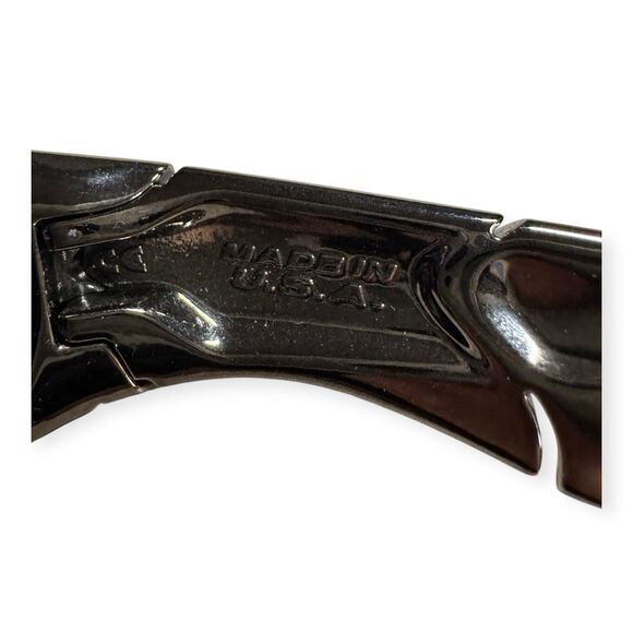 Oakley Zero Sunglasses Black Chrome Retro Shades Gray Lenses Rimless Rare - Picture 8 of 9